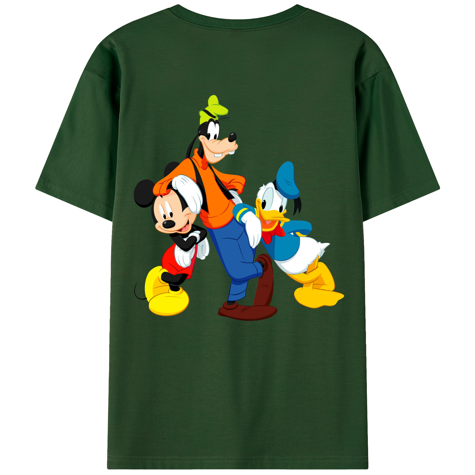 （画像用） ミッキーマウス Mickey Mouse 綿100％半袖Tシャツ（背面プリント）